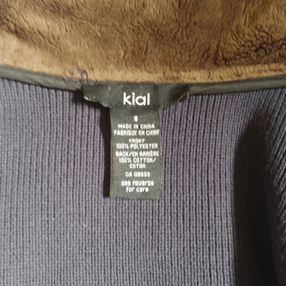 Kial women vest navy brown size small - Picture 4 of 7